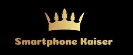 Goldene Krone über den Worten "Smartphone Kaiser" auf schwarzem Hintergrund.