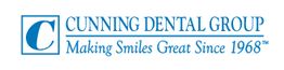 Logo of Cunning Dental Group with the slogan "Making Smiles Great Since 1968."