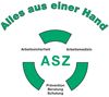 Logo mit Text: "Alles aus einer Hand", "Arbeitssicherheit", "Arbeitsschutz", "ASZ", "Prävention".