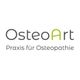 "Logo: OsteoArt, Praxis für Osteopathie, mit grünem Akzent auf 'Art'."