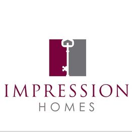 Logo of Impression Homes with a key symbol in maroon and gray.