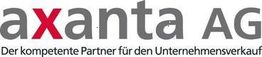 Logo der axanta AG mit Slogan: "Der kompetente Partner für den Unternehmensverkauf".