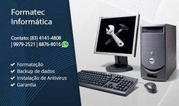Computador com serviços de formatação, backup e antivírus. Contato: (83) 4141-4808.
