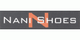 Logo von "Nani Shoes" mit großem orangefarbenem "N" auf grauem Hintergrund.
