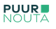 PUUR NOUTA logo met groene en donkergrijze letters en een groen vierkant.