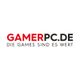 Logo mit Schriftzug "GAMERPC.DE - Die Games sind es wert" in Rot und Schwarz auf weißem Hintergrund.