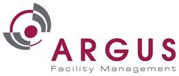Logo von Argus Facility Management mit kreisförmigem Design und Schriftzug.