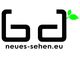 Logo von "neues-sehen.eu" mit stilisierten Buchstaben und grünen Blättern.