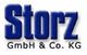 Logo der Firma Storz GmbH & Co. KG in blauer Schrift auf weißem Hintergrund.