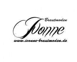 Schriftzug "Ivonne Brautmoden" mit Website www.ivonne-brautmoden.de in dekorativer Schrift.