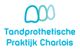 Logo van Tandprothetische Praktijk Charlois met drie gestileerde tanden erboven.