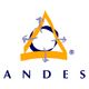 Logo mit Dreieck und Kreisen, darunter der Schriftzug "ANDES".