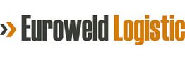 Logotipo de Euroweld Logistic con texto en negro y naranja.