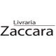 Logo da Livraria Zaccara com texto preto em fundo branco.