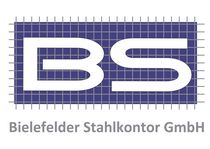 Logo der Bielefelder Stahlkontor GmbH mit den Buchstaben "BS" auf blauem Hintergrund.