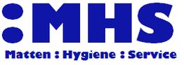 Logo in Blau: ":MHS Matten : Hygiene : Service" auf weißem Hintergrund.