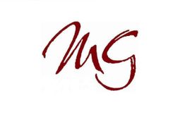 Roter, geschwungener Schriftzug "MG" auf weißem Hintergrund.