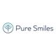 Logo of Pure Smiles with a stylized blue tree in a circle on the left.
