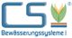Logo der CS Bewässerungssysteme GmbH mit einem stilisierten Blatt in grünen und gelben Farben.