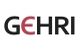 Schwarzes Logo mit Schriftzug "GEHRI", wobei das "E" rot hervorgehoben ist.