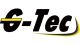 Schwarzes "G-Tec"-Logo auf weißem Hintergrund, gelber Akzent unter dem Schriftzug.