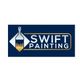 Logo with a paintbrush and the text "SWIFT PAINTING" on a blue background.