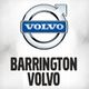 Volvo logo with arrow, text reads: Barrington Volvo.