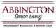 Abbington Senior Living sign with options: Independent, Assisted, and Memory Care.