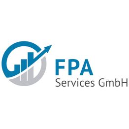 Logo von FPA Services GmbH: Ein Diagramm mit aufsteigendem Pfeil in einem Kreis.