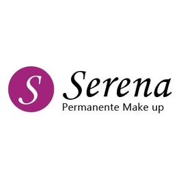 Logo van Serena Permanente Make-up met een paarse cirkel en witte 'S'.