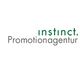 Logo mit Text "instinct. Promotionagentur" auf weißem Hintergrund.