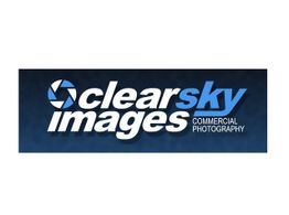 Logo of "Clear Sky Images Commercial Photography" with a camera shutter icon.