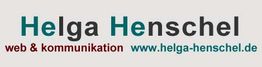 Textlogo: Helga Henschel - web & kommunikation, www.helga-henschel.de