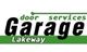 Green and black text logo: "Garage Door Services Lakeway."