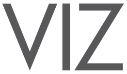 The word "VIZ" in bold, gray uppercase letters on a white background.