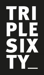 Schwarzer Hintergrund mit weißem Text: "TRIPLE SIXTY", vertikal angeordnet.