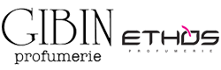 Loghi di "Gibin Profumerie" e "Estée Lauder" su sfondo bianco.