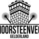 Schetstekening van een schoorsteen met borstels en de tekst: "Schoorsteenveger Gelderland".