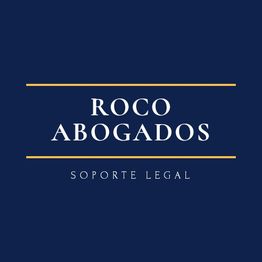 Logo azul de "Roco Abogados" con el texto "Soporte Legal" en letras blancas.