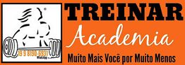 Imagem do logotipo da Treinar Academia com slogan "Muito Mais Você por Muito Menos".