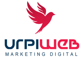 Logotipo de Appliweb Marketing Digital con icono de pájaro y texto en colores rojo y azul.