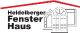 Logo mit Text "Heidelberger Fenster Haus" und einer schematischen Darstellung von Fenstern.