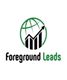 Logo of Foreground Leads with a rising chart and globe icon.