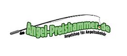 Logo von Angel-Preishammer.de mit Slogan "Angelshop für Angelzubehör".
