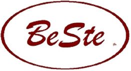 Ovales Logo mit der Aufschrift "BeSte" in roter Schrift auf weißem Hintergrund.