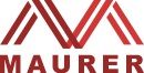 Rotes Logo mit stilisiertem „M“ über dem Wort „MAURER“ in Großbuchstaben.