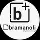 Logo von "bramanoli" mit einem stilisierten "b" und dem Text "digitales marketing".