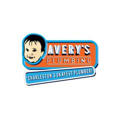 Avery's Plumbing logo with a smiling face, labeled "Charleston's Okayest Plumber!"