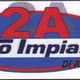 Logo aziendale "2A Tecno Impianti di Avanzo Andrea" con sfondo blu e rosso.
