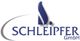 Logo von Schleipfer GmbH mit blauem "S" und grauem Bogen.
